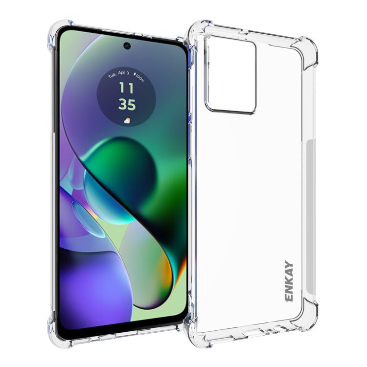 ENKAY Hat-Prince Transparent TPU Shockproof Phone Case, For Motorola Edge 50 Pro 5G, For Motorola Edge 50 Fusion, For Motorola Moto G Stylus 5G 2024, For Motorola Moto G Play 4G 2024, For Motorola Moto G Power 5G 2024, For Motorola Moto G84 5G         ...