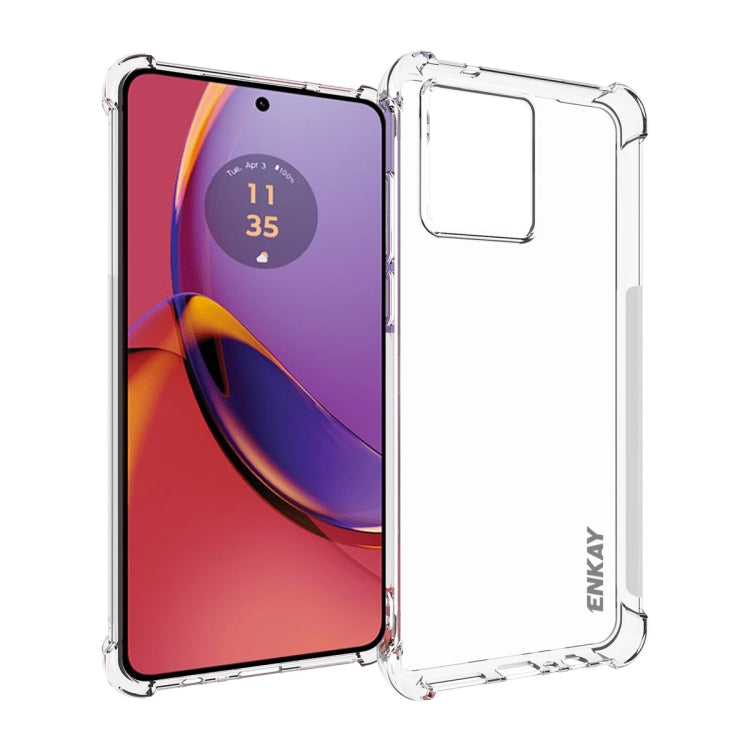 ENKAY Hat-Prince Transparent TPU Shockproof Phone Case, For Motorola Edge 50 Pro 5G, For Motorola Edge 50 Fusion, For Motorola Moto G Stylus 5G 2024, For Motorola Moto G Play 4G 2024, For Motorola Moto G Power 5G 2024, For Motorola Moto G84 5G         ...