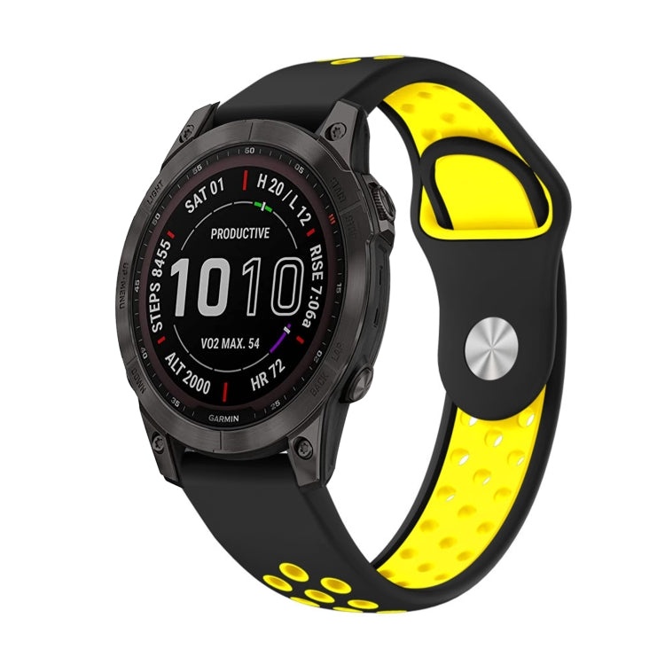 22mm Sports Breathable Silicone Watch Band, For Garmin Fenix 7 Solar, For Garmin Fenix 7 Sapphire Solar