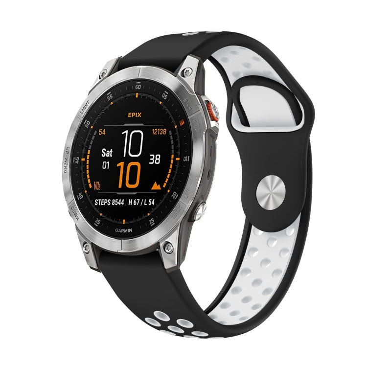 22mm Sports Breathable Silicone Watch Band, For Garmin EPIX Gen 2, For Garmin Approach S62