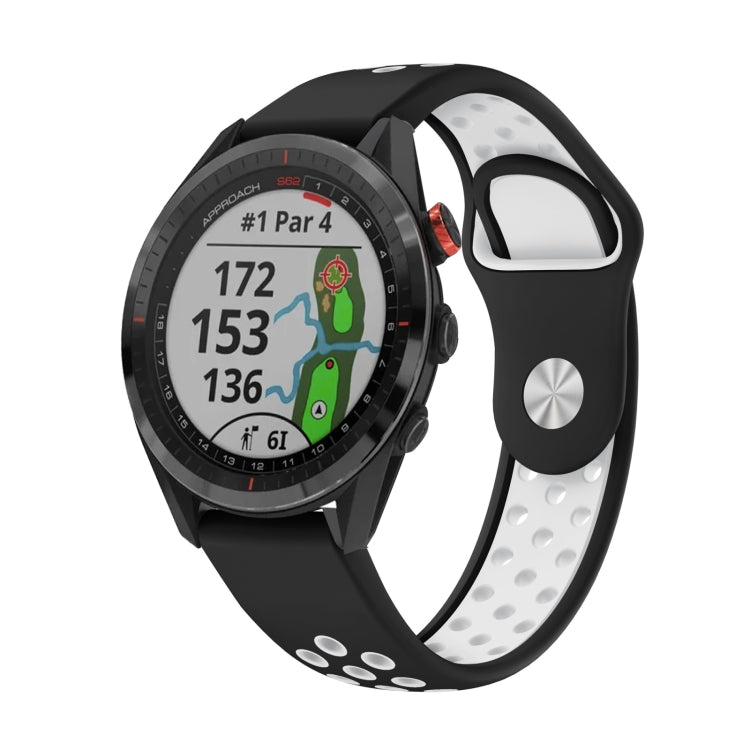22mm Sports Breathable Silicone Watch Band, For Garmin EPIX Gen 2, For Garmin Approach S62