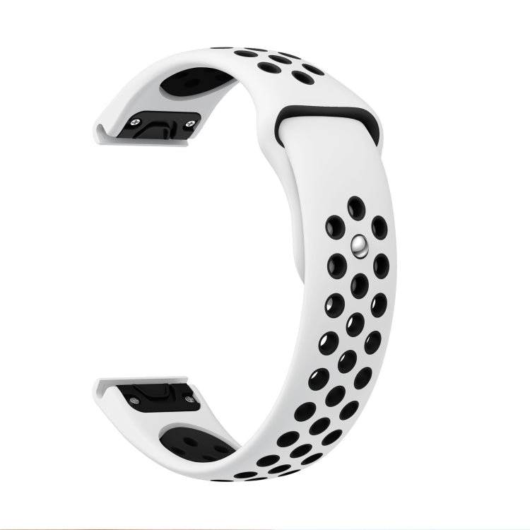 22mm Sports Breathable Silicone Watch Band, For Garmin Fenix 5 Plus, For Garmin Quatix 5