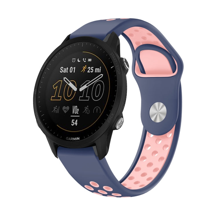 22mm Sports Breathable Silicone Watch Band, For Garmin Quatix 5 Sapphire, For Garmin Forerunner 955