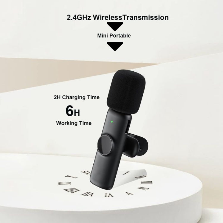One by One Wireless Lavalier Lapel Microphone for Android Phone & Computer with USB-C / Type-C Receiver