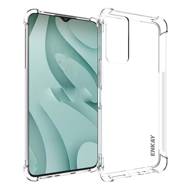 ENKAY Hat-Prince Transparent TPU Shockproof Phone Case, For TCL 503 4G, For TCL 50 LE 4G, For TCL 50 5G, For TCL 50 SE 4G, For TCL 501 4G, For TCL 505 4G, For TCL 40 XE 5G, For TCL 40 SE, For TCL 50 NxtPaper / 50 Pro NxtPaper                           ...