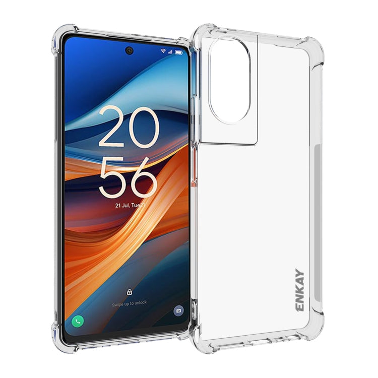 ENKAY Hat-Prince Transparent TPU Shockproof Phone Case, For TCL 503 4G, For TCL 50 LE 4G, For TCL 50 5G, For TCL 50 SE 4G, For TCL 501 4G, For TCL 505 4G, For TCL 40 XE 5G, For TCL 40 SE, For TCL 50 NxtPaper / 50 Pro NxtPaper                           ...