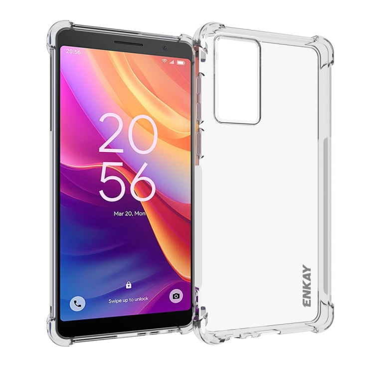 ENKAY Hat-Prince Transparent TPU Shockproof Phone Case, For TCL 503 4G, For TCL 50 LE 4G, For TCL 50 5G, For TCL 50 SE 4G, For TCL 501 4G, For TCL 505 4G, For TCL 40 XE 5G, For TCL 40 SE, For TCL 50 NxtPaper / 50 Pro NxtPaper                           ...