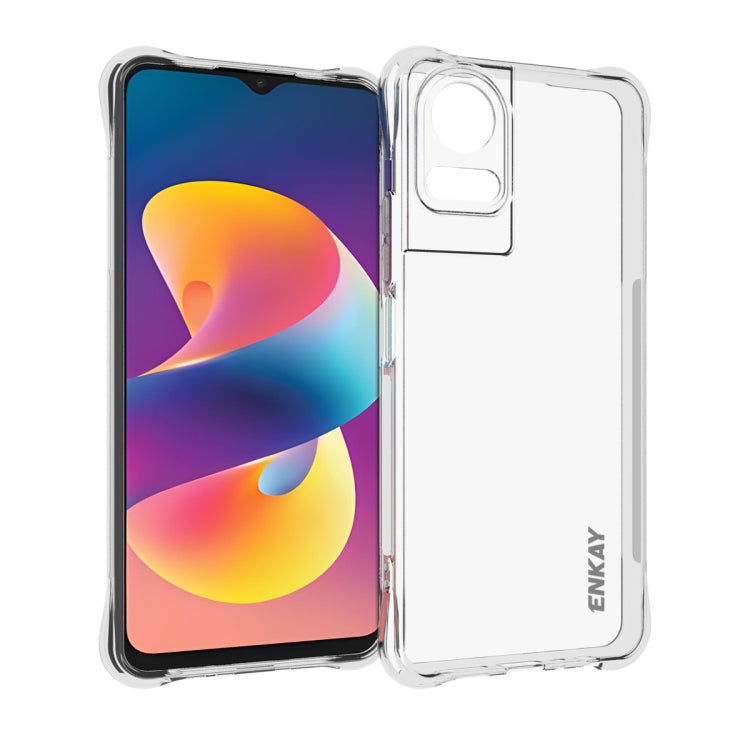 ENKAY Hat-Prince Transparent TPU Shockproof Phone Case, For TCL 503 4G, For TCL 50 LE 4G, For TCL 50 5G, For TCL 50 SE 4G, For TCL 501 4G, For TCL 505 4G, For TCL 40 XE 5G, For TCL 40 SE, For TCL 50 NxtPaper / 50 Pro NxtPaper                           ...