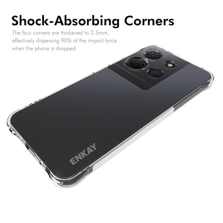 ENKAY Hat-Prince Transparent TPU Shockproof Phone Case, For TCL 503 4G, For TCL 50 LE 4G, For TCL 50 5G, For TCL 50 SE 4G, For TCL 501 4G, For TCL 505 4G, For TCL 40 XE 5G, For TCL 40 SE, For TCL 50 NxtPaper / 50 Pro NxtPaper                           ...