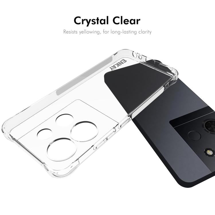 ENKAY Hat-Prince Transparent TPU Shockproof Phone Case, For TCL 503 4G, For TCL 50 LE 4G, For TCL 50 5G, For TCL 50 SE 4G, For TCL 501 4G, For TCL 505 4G, For TCL 40 XE 5G, For TCL 40 SE, For TCL 50 NxtPaper / 50 Pro NxtPaper                           ...