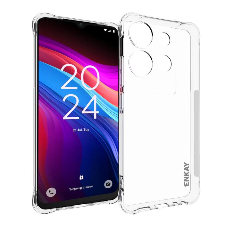 ENKAY Hat-Prince Transparent TPU Shockproof Phone Case, For TCL 503 4G, For TCL 50 LE 4G, For TCL 50 5G, For TCL 50 SE 4G, For TCL 501 4G, For TCL 505 4G, For TCL 40 XE 5G, For TCL 40 SE, For TCL 50 NxtPaper / 50 Pro NxtPaper                           ...