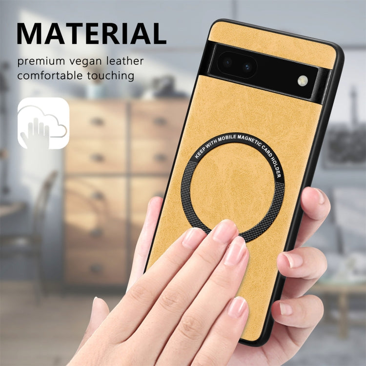 For Google Pixel 7A Solid Color Leather Skin Back Cover Phone Case(Red)
