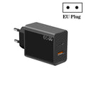 GaN PD48W Type-C PD3.0 + USB3.0 Notebook Adapter for MacBook Series ，EU Plug, EU Plug