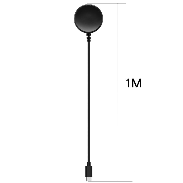 For Samsung Galaxy Watch 6 Classic Magnetic Type-C Interface Watch Charger(Black)