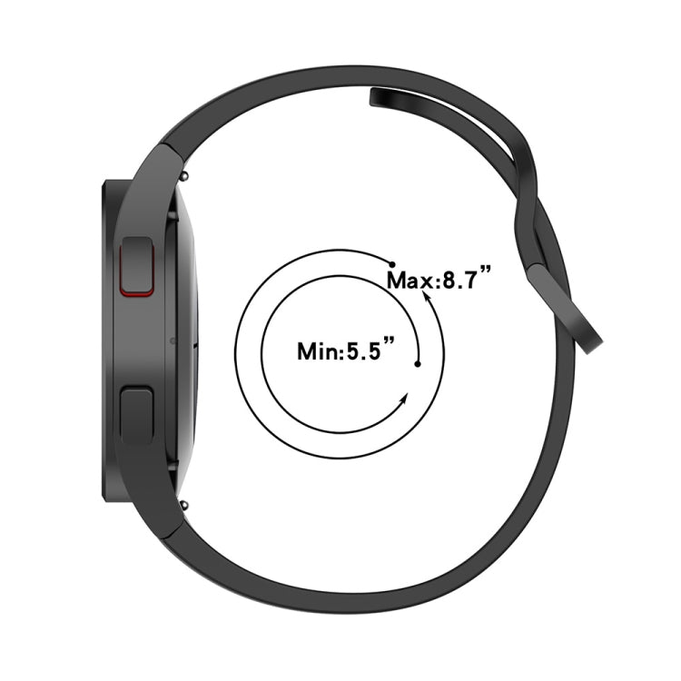 JUNSUNMAY Silicone Adjustable Strap + Full Coverage PMMA Screen Protector Kit, For Samsung Galaxy Watch6 Classic 43mm