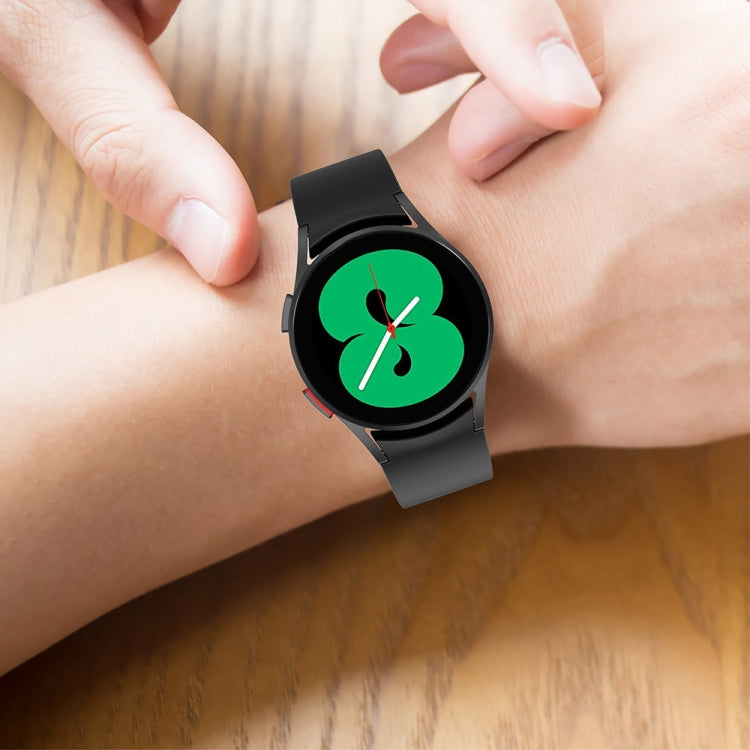 JUNSUNMAY Silicone Adjustable Strap + Full Coverage PMMA Screen Protector Kit, For Samsung Galaxy Watch6 44mm