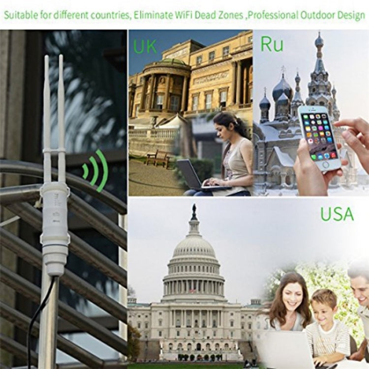 WAVLINK WN570HN2 With PoE Powered WAN/ AP / Repeater Mode 300Mbps Outdoor Router, US Plug, UK Plug, EU Plug, AU Plug