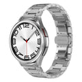Dual Circle Curved Connection Stainless Steel Watch Band, For Samsung Galaxy Watch6 Classic 43 / 47mm, For Samsung Galaxy Watch 6 40 / 44mm, For Samsung Galaxy Watch 5 40 / 44mm, For Samsung Galaxy Watch 5 Pro, For Samsung Galaxy Watch 4 40 / 44mm...