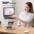 AS018-XS For 10-17 inch Device 360 Degree Rotating Adjustable Laptop Holder Desktop Stand(Silver)