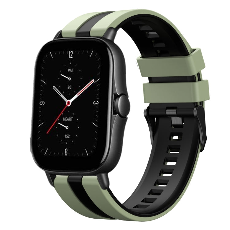20mm Two-Color Sports Silicone Watch Band, For Amazfit GTS 2E