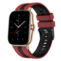 20mm Two-Color Sports Silicone Watch Band, For Amazfit GTS 2