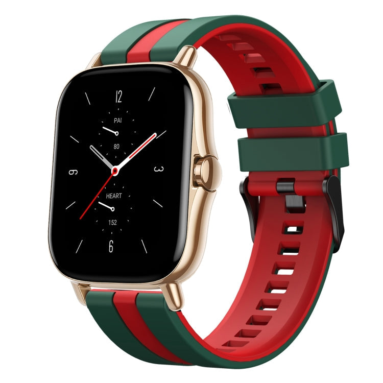 20mm Two-Color Sports Silicone Watch Band, For Amazfit GTS 2