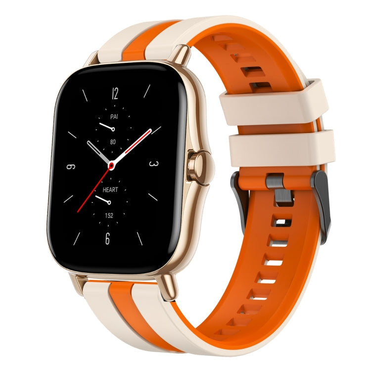 20mm Two-Color Sports Silicone Watch Band, For Amazfit GTS 2