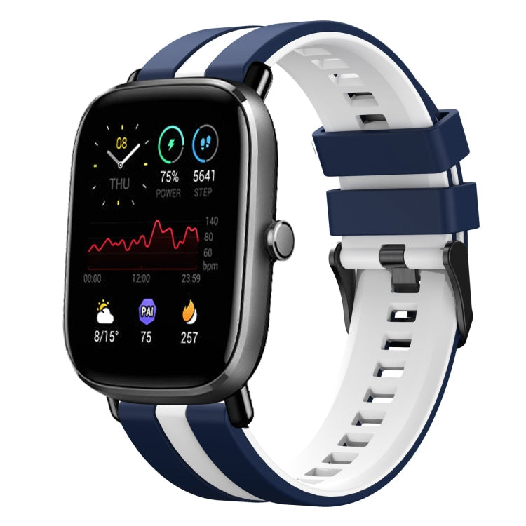 20mm Two-Color Sports Silicone Watch Band, For Amazfit GTS 2 Mini