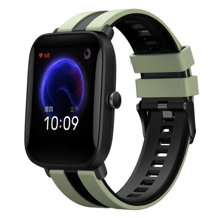 20mm Two-Color Sports Silicone Watch Band, For Amazfit Pop