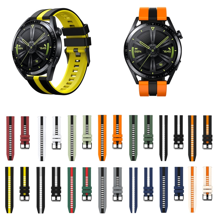 20mm Two-Color Sports Silicone Watch Band, For Amazfit Pop Pro