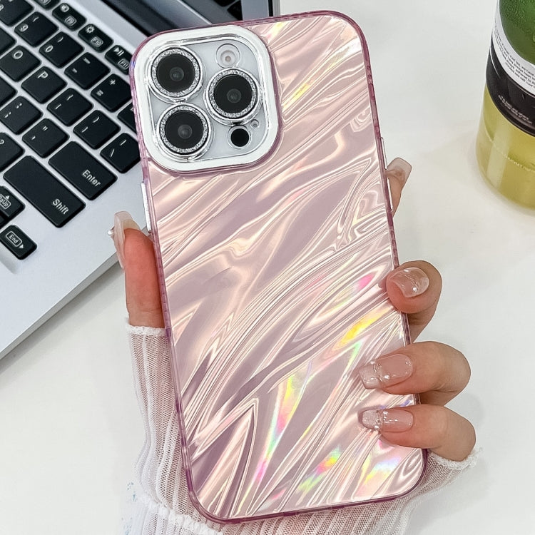 Plating Glitter Texture TPU Phone Case with Lens Film, For iPhone 13 Pro