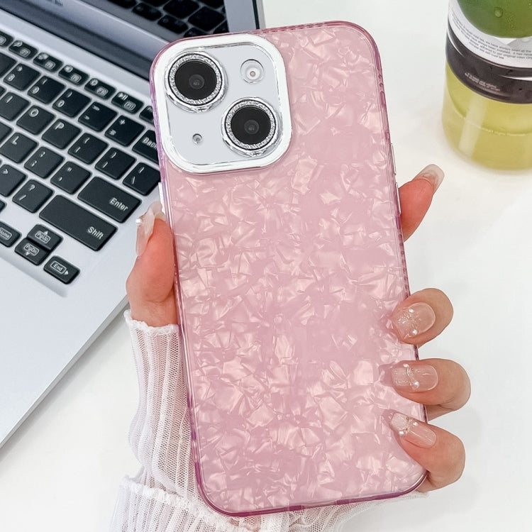 Plating Glitter Texture TPU Phone Case with Lens Film, For iPhone 15 Pro