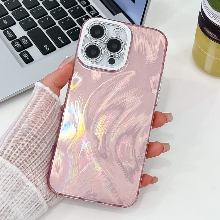 Plating Glitter Texture TPU Phone Case with Lens Film, For iPhone 13 Pro