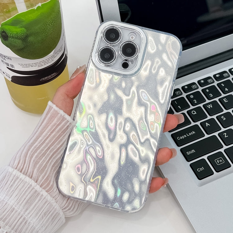 Plating Glitter Texture TPU Phone Case with Lens Film, For iPhone 13 Pro