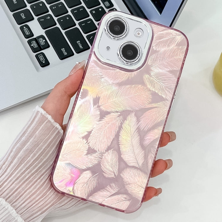 Plating Glitter Texture TPU Phone Case with Lens Film, For iPhone 13