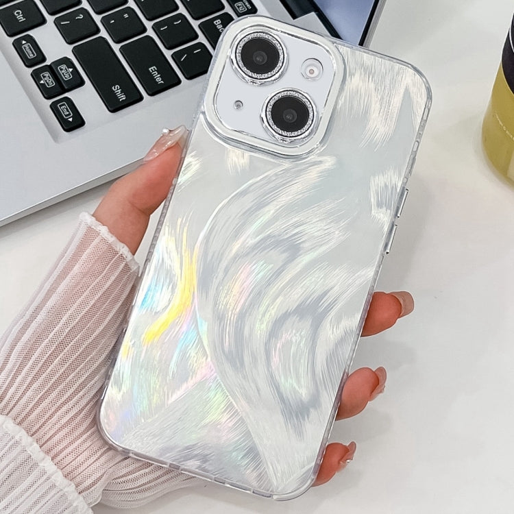 Plating Glitter Texture TPU Phone Case with Lens Film, For iPhone 13