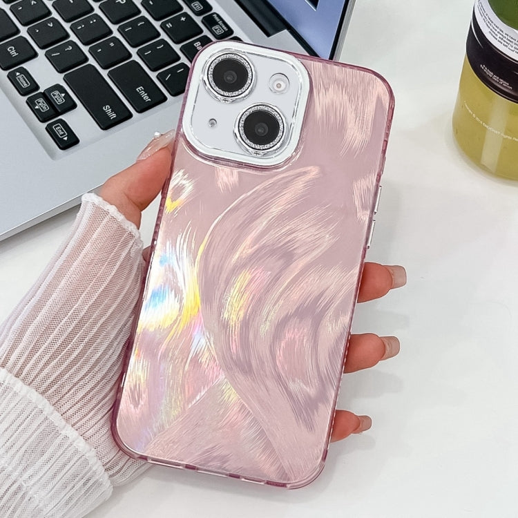 Plating Glitter Texture TPU Phone Case with Lens Film, For iPhone 13