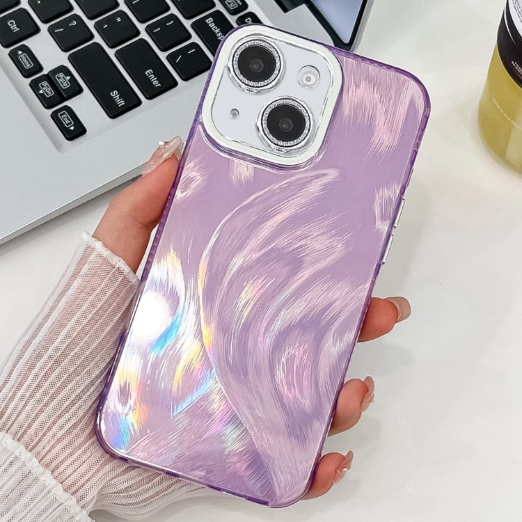 Plating Glitter Texture TPU Phone Case with Lens Film, For iPhone 13