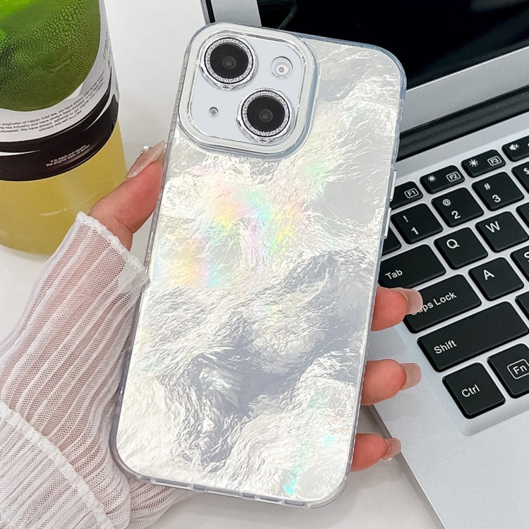 Plating Glitter Texture TPU Phone Case with Lens Film, For iPhone 13