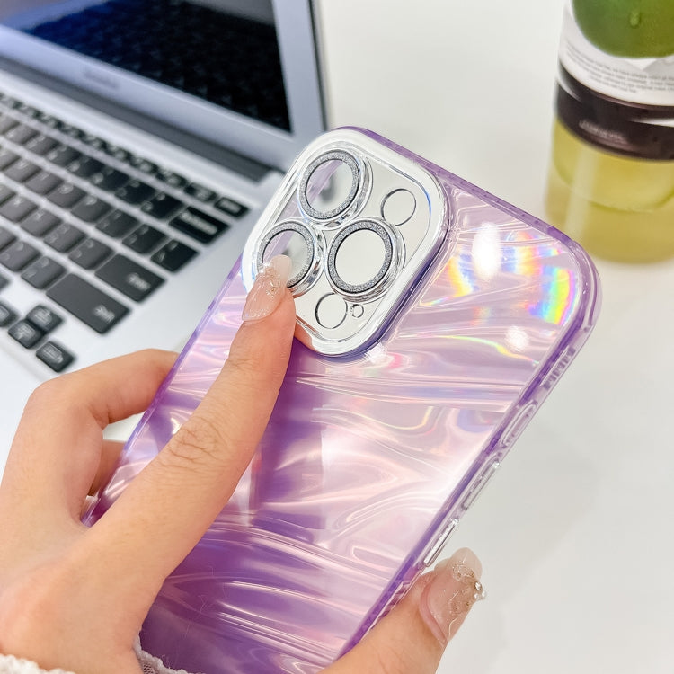 Plating Glitter Texture TPU Phone Case with Lens Film, For iPhone 13