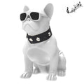 CH-M10 Bulldog Stereo Wireless Bluetooth Speaker, Support TF Card / U Disk / FM, White