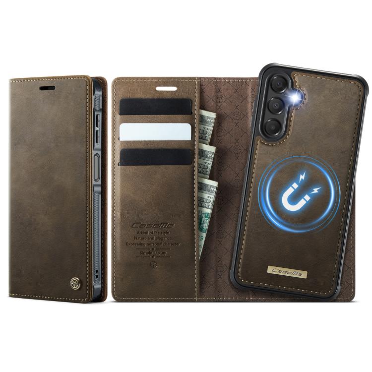 CaseMe C49 Magnetic RFID Blocking Detachable Wallet Leather Phone Case, For Samsung Galaxy A16 5G, For Samsung Galaxy S24 FE 5G, For Samsung Galaxy S24 Ultra 5G, For Samsung Galaxy A15