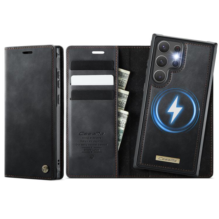 CaseMe C49 Magnetic RFID Blocking Detachable Wallet Leather Phone Case, For Samsung Galaxy S23 5G, For Samsung Galaxy S20 FE, For Samsung Galaxy A53 5G, For Samsung Galaxy S22 Ultra 5G