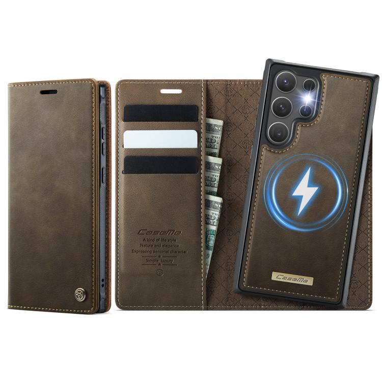 CaseMe C49 Magnetic RFID Blocking Detachable Wallet Leather Phone Case, For Samsung Galaxy S23 FE 5G, For Samsung Galaxy A54 5G, For Samsung Galaxy S23 Ultra 5G, For Samsung Galaxy S23+ 5G