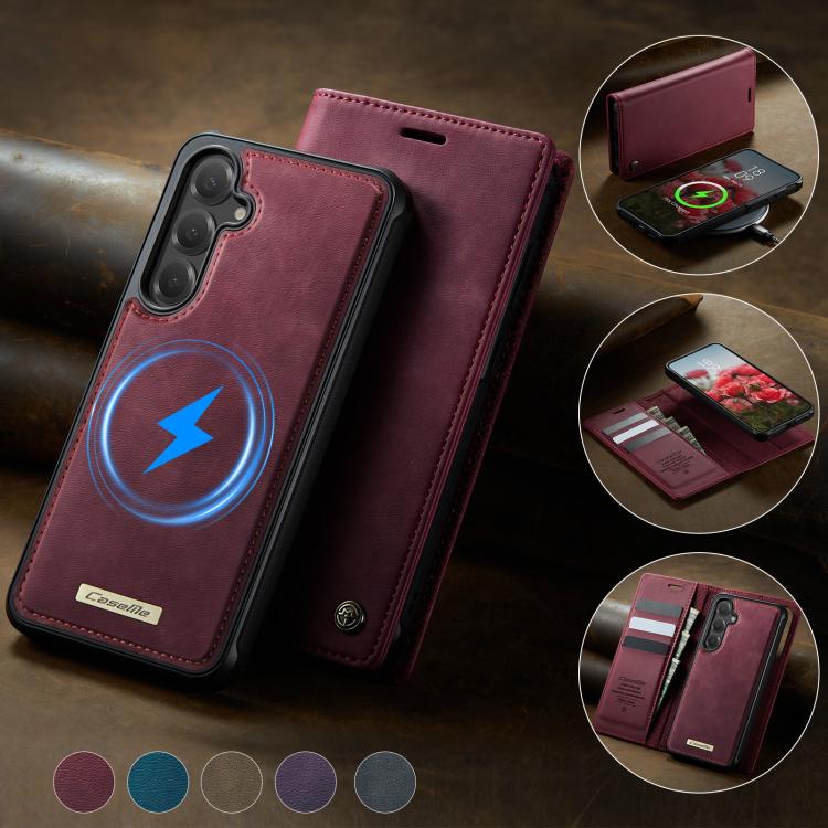 CaseMe C49 Magnetic RFID Blocking Detachable Wallet Leather Phone Case, For Samsung Galaxy S23 FE 5G, For Samsung Galaxy A54 5G, For Samsung Galaxy S23 Ultra 5G, For Samsung Galaxy S23+ 5G
