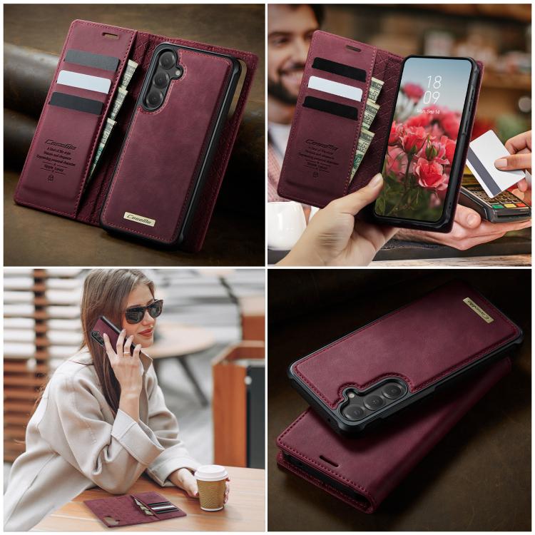 CaseMe C49 Magnetic RFID Blocking Detachable Wallet Leather Phone Case, For Samsung Galaxy S23 FE 5G, For Samsung Galaxy A54 5G, For Samsung Galaxy S23 Ultra 5G, For Samsung Galaxy S23+ 5G