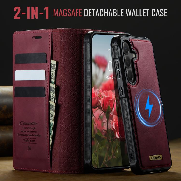 CaseMe C49 Magnetic RFID Blocking Detachable Wallet Leather Phone Case, For Samsung Galaxy S23 FE 5G, For Samsung Galaxy A54 5G, For Samsung Galaxy S23 Ultra 5G, For Samsung Galaxy S23+ 5G