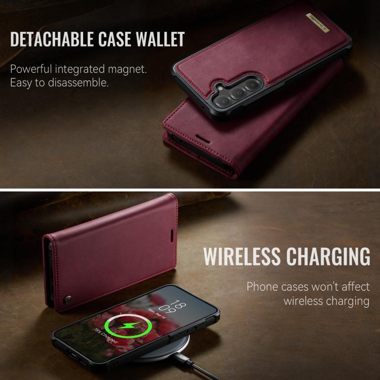CaseMe C49 Magnetic RFID Blocking Detachable Wallet Leather Phone Case, For Samsung Galaxy S23 FE 5G, For Samsung Galaxy A54 5G, For Samsung Galaxy S23 Ultra 5G, For Samsung Galaxy S23+ 5G