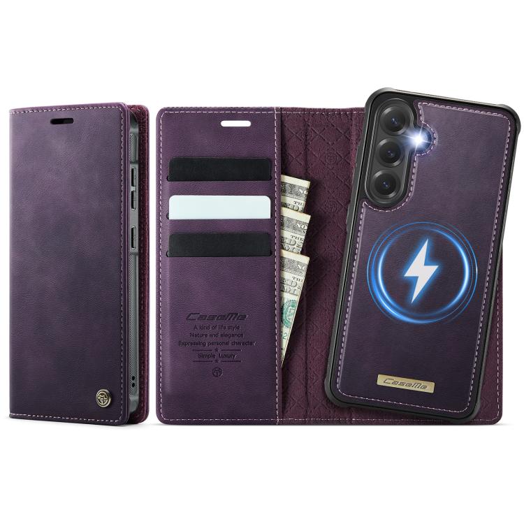 CaseMe C49 Magnetic RFID Blocking Detachable Wallet Leather Phone Case, For Samsung Galaxy A16 5G, For Samsung Galaxy S24 FE 5G, For Samsung Galaxy S24 Ultra 5G, For Samsung Galaxy A15