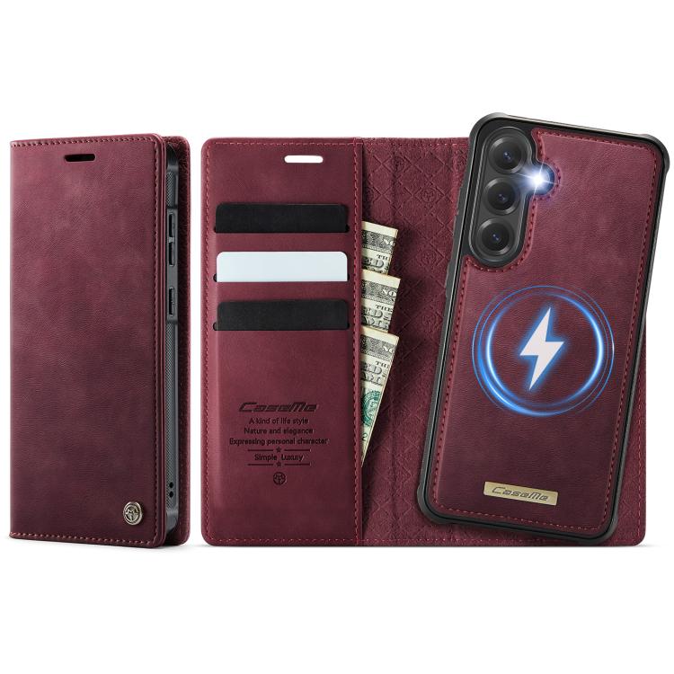 CaseMe C49 Magnetic RFID Blocking Detachable Wallet Leather Phone Case, For Samsung Galaxy S20+, For Samsung Galaxy A17, For Samsung Galaxy S24 / S25, For Samsung Galaxy S24+ / S25+